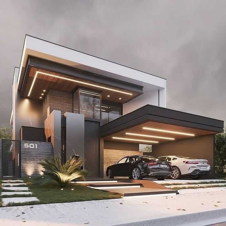 طراحی نمای مدرن برای ویلا